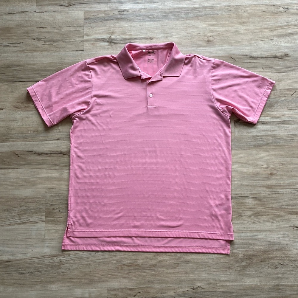 adidas Clima Lite Light Pink Polo Shirt